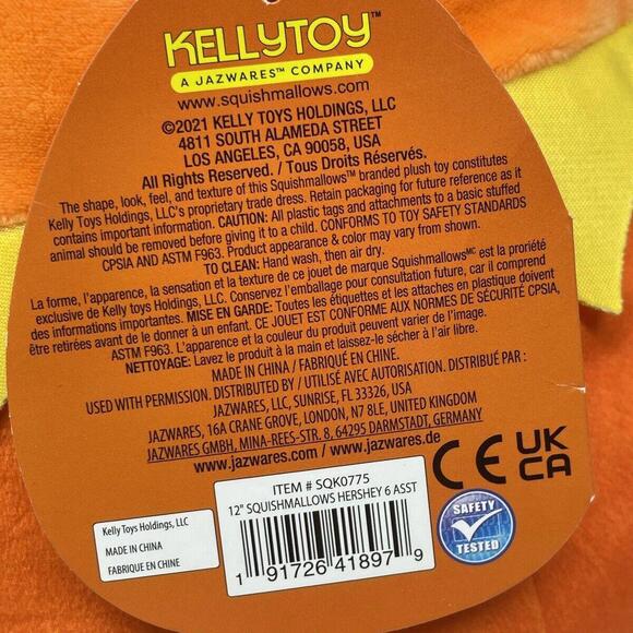 Squishmallow PAIGE the Pumpkin 12" Reeses Peanut‎ Butter Cup Halloween Candy - Picture 4 of 5